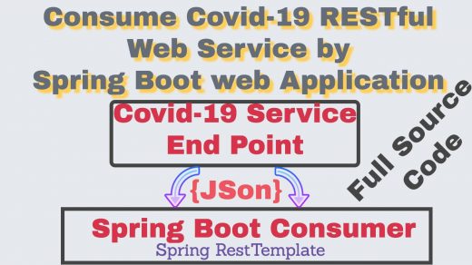 Covid19 JSon consumer Spring boot web app